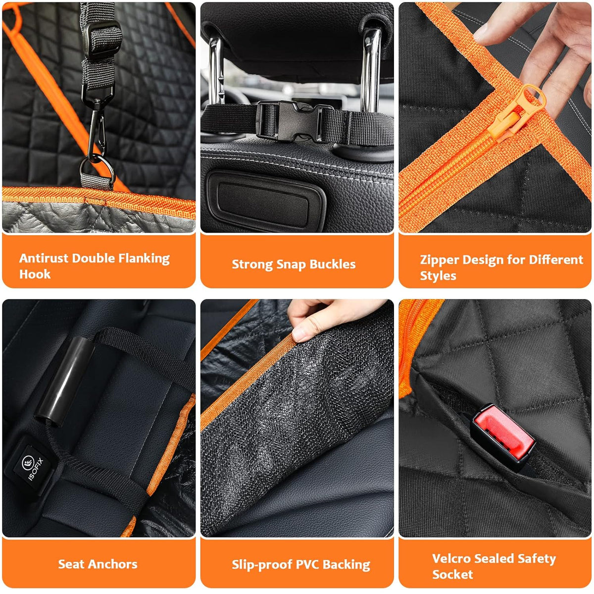 Ultimate 4-in-1 Dog Car Seat Cover